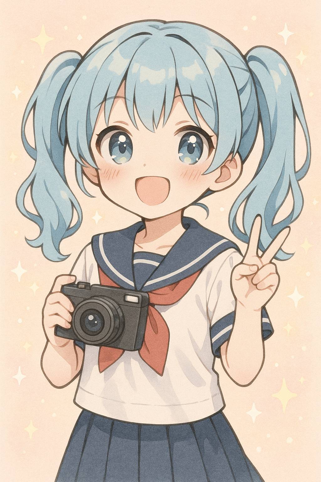 国产动漫美图-水手服少女